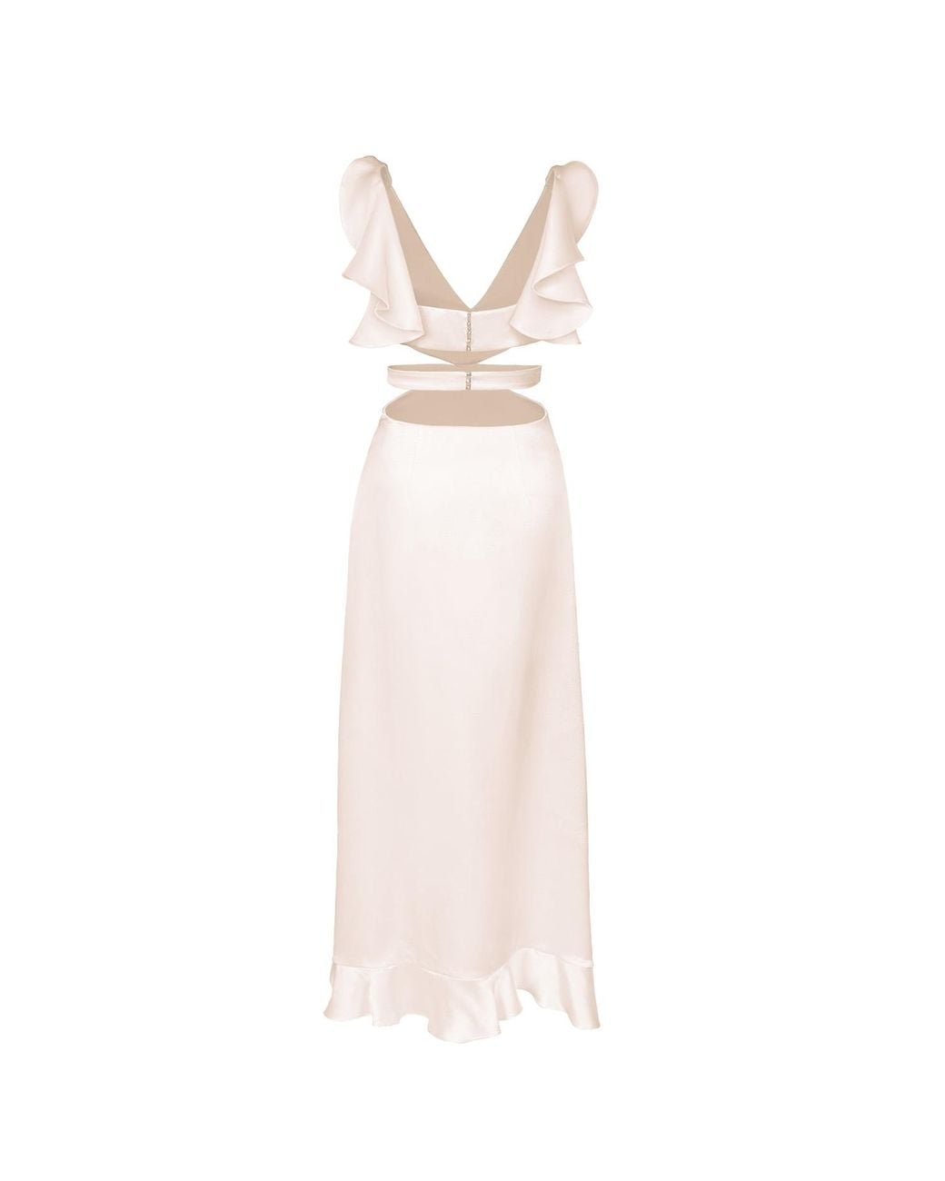 Anse Victorin Natural Angelina Silk Dress
