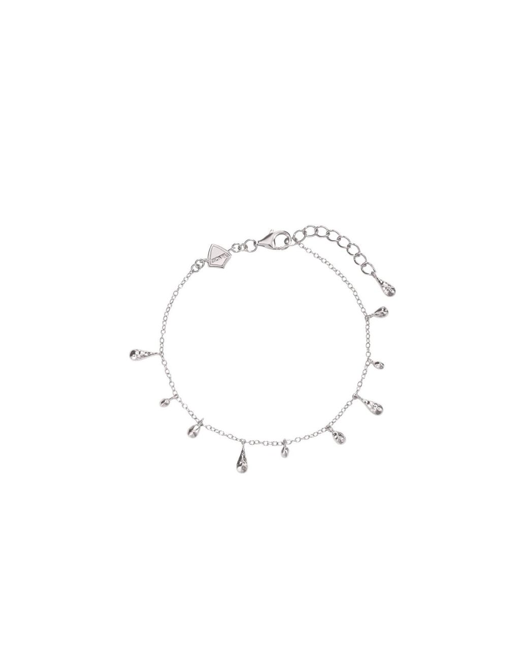 Vanhi White Rhea Molten Cascade Bracelet