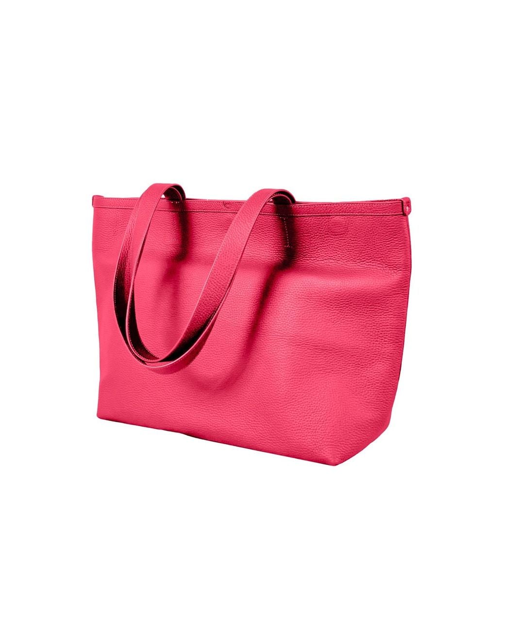 godi. Pink The Eva Handmade Leather Tote Bag