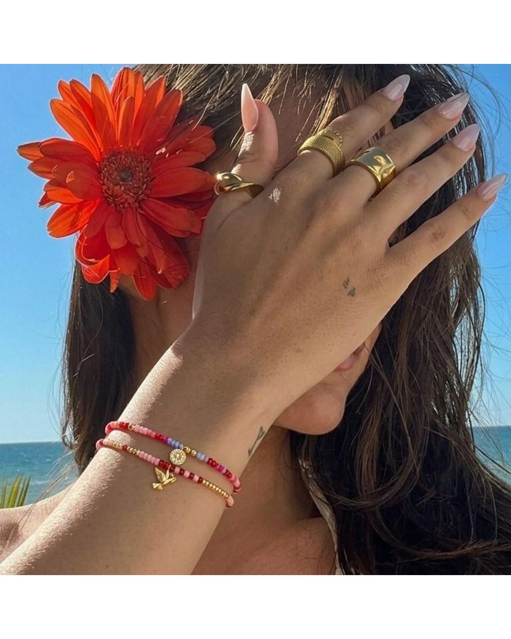 With Love Darling Red Life Force Pearl Bracelet