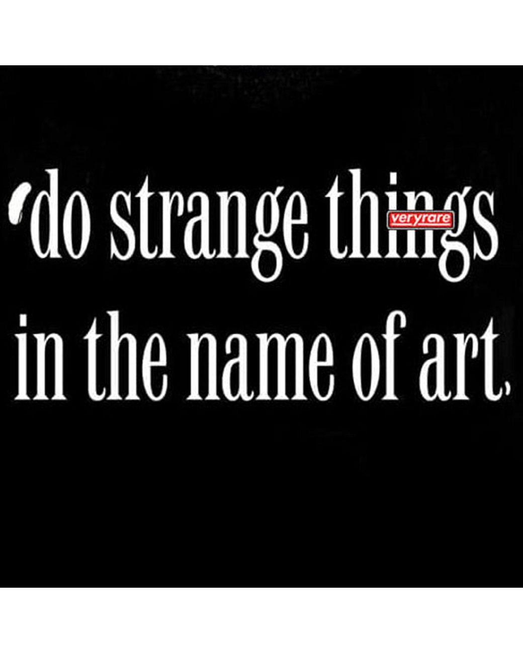 VERYRARE Black Strange Things Tee for men