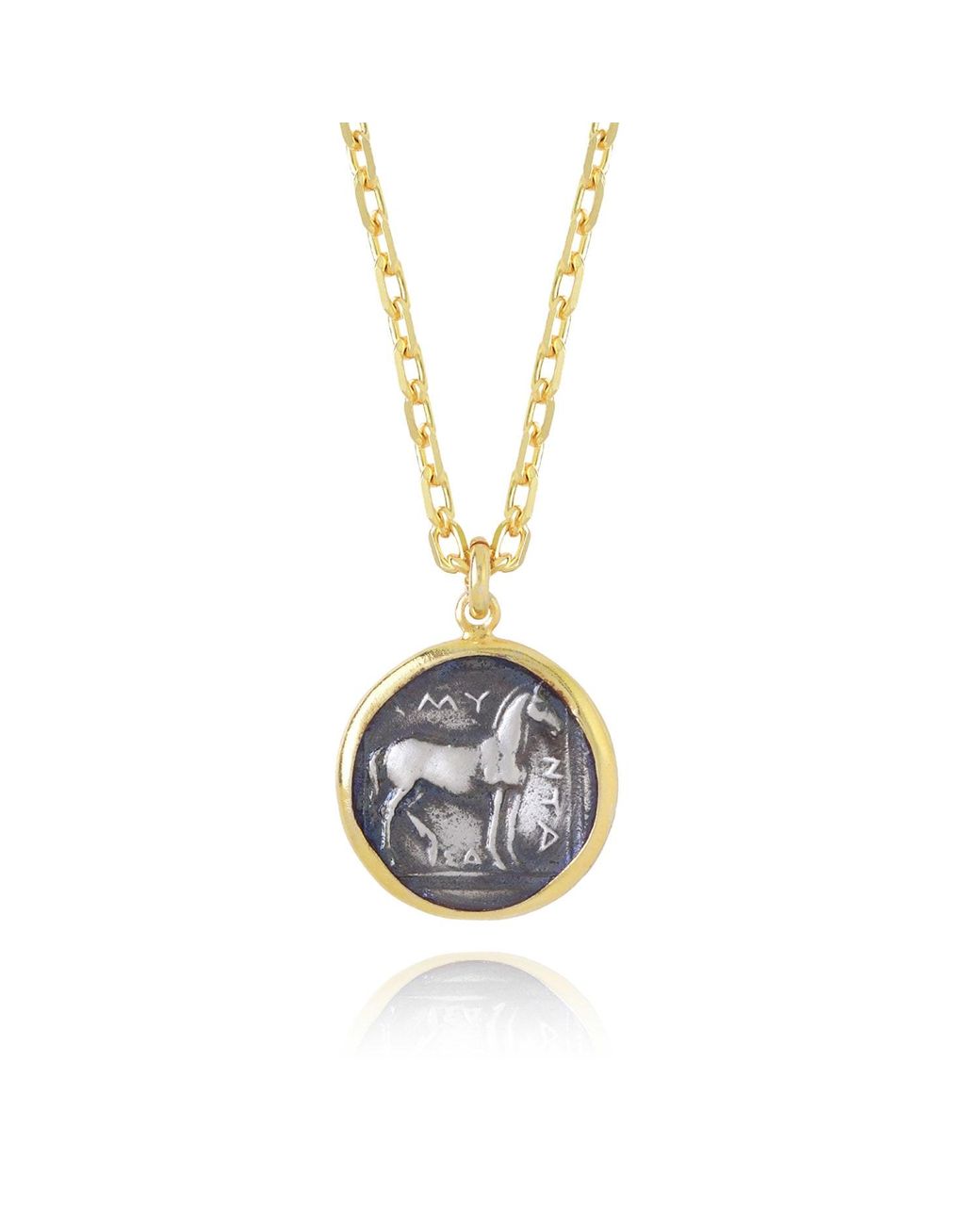Ece London Metallic The Amyntas Coin Necklace