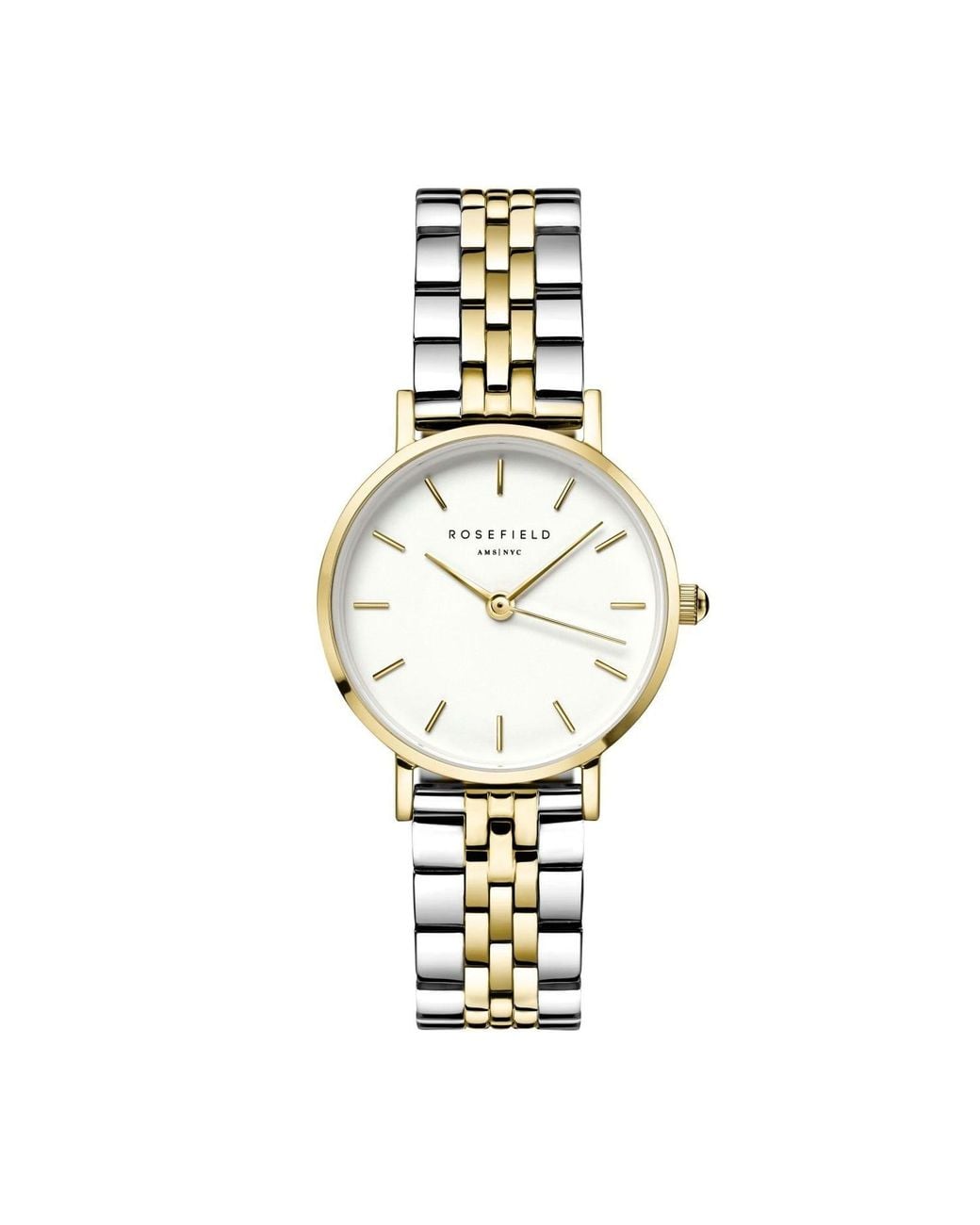 ROSEFIELD Metallic Small Edit Watch With Dial And Duotone Strap