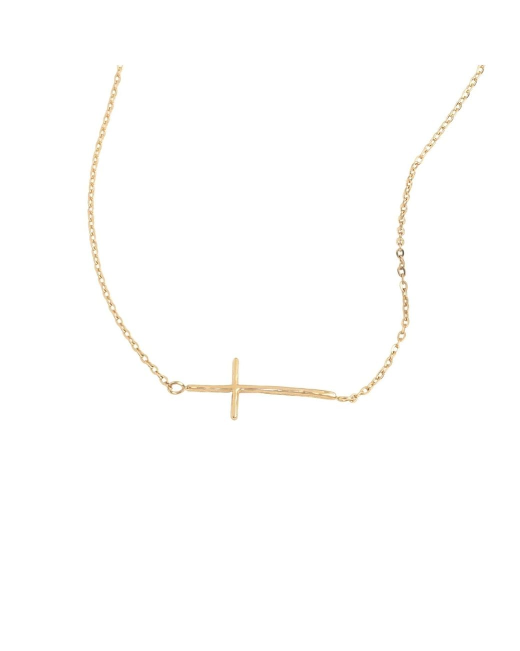 Starfish Project White Radiant Cross Necklace