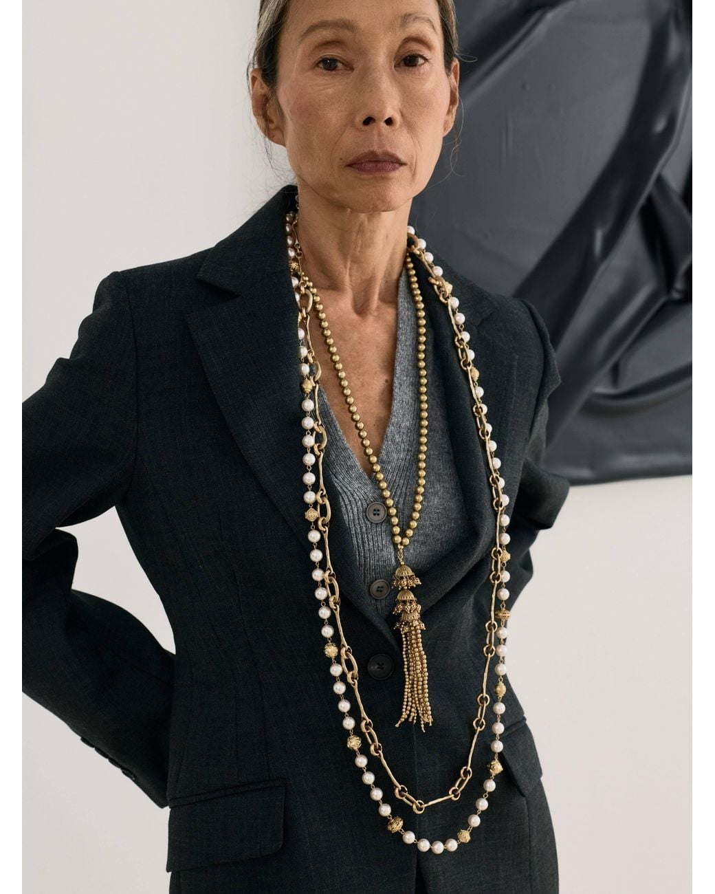 Sita Nevado White Vasija Necklace