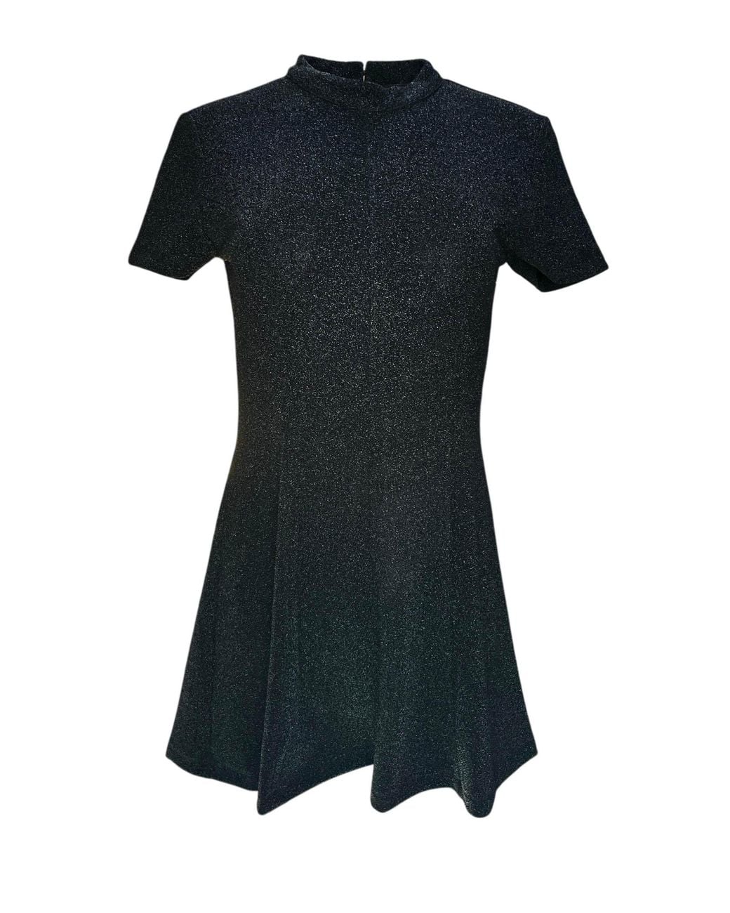 Any Old Iron Black Shiny Short Mini Dress