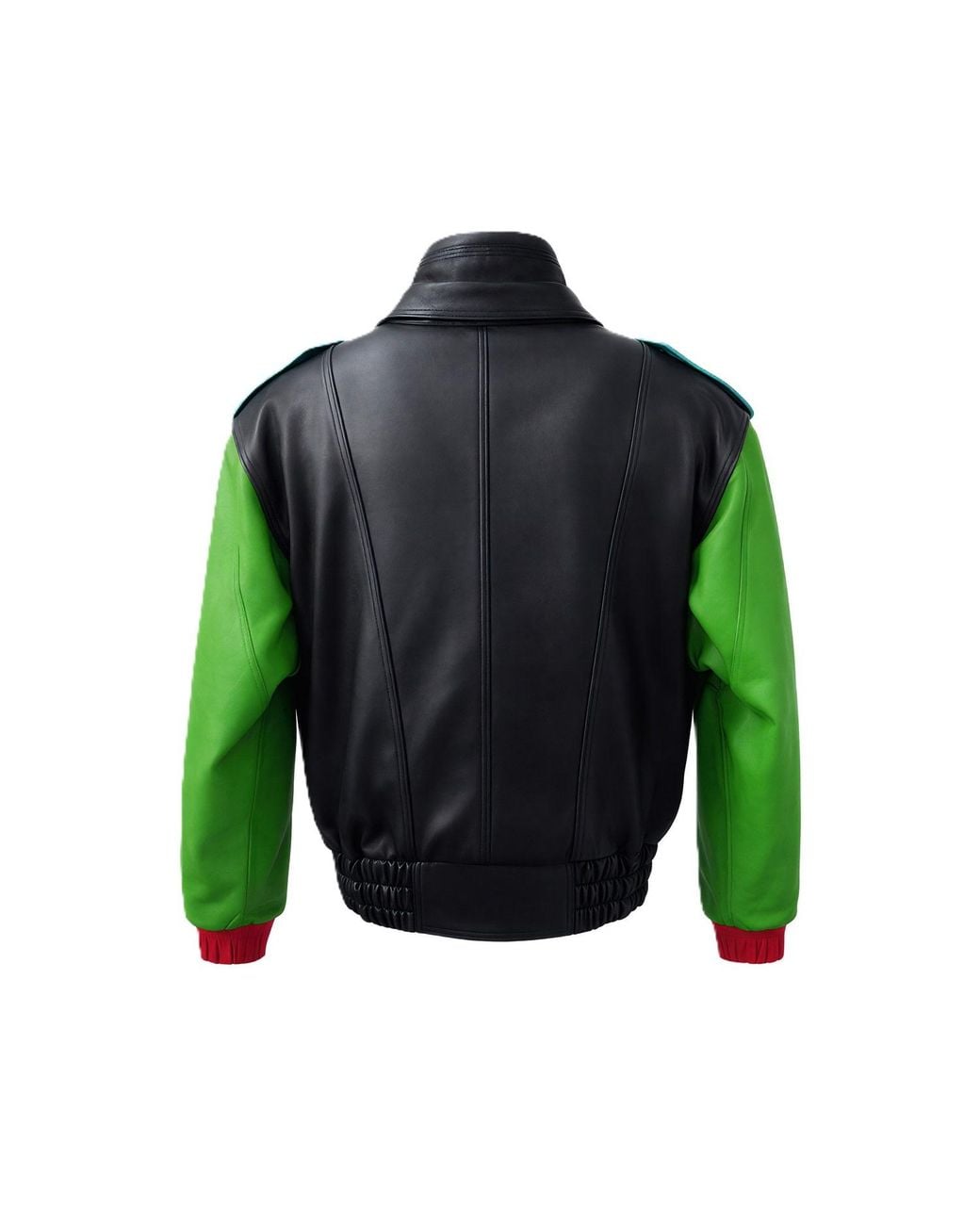 Zasta Studio Green The Wizard Two Multicolored Bomber Jacket For