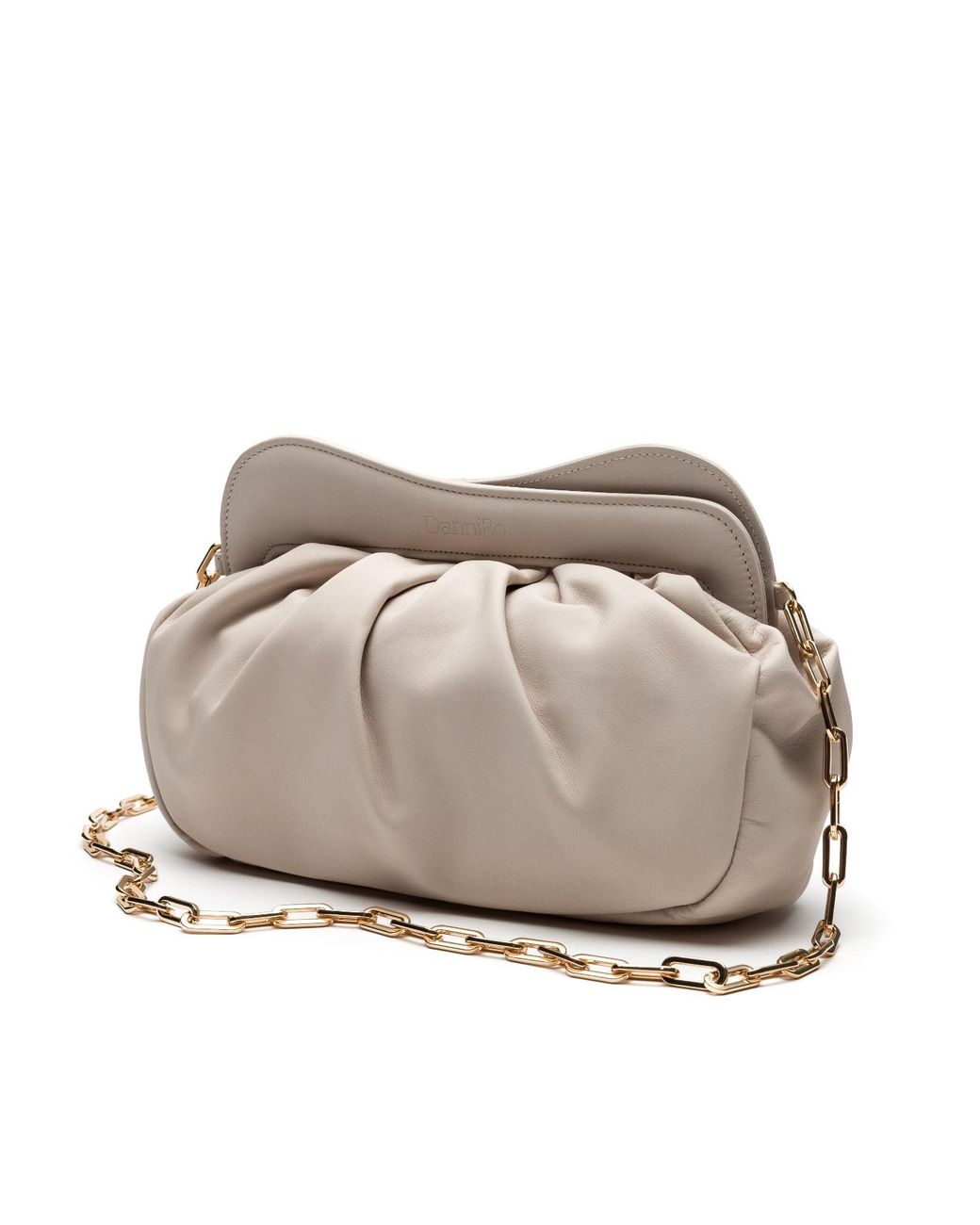 Danni Ro Gray Lisbon Large Clutch