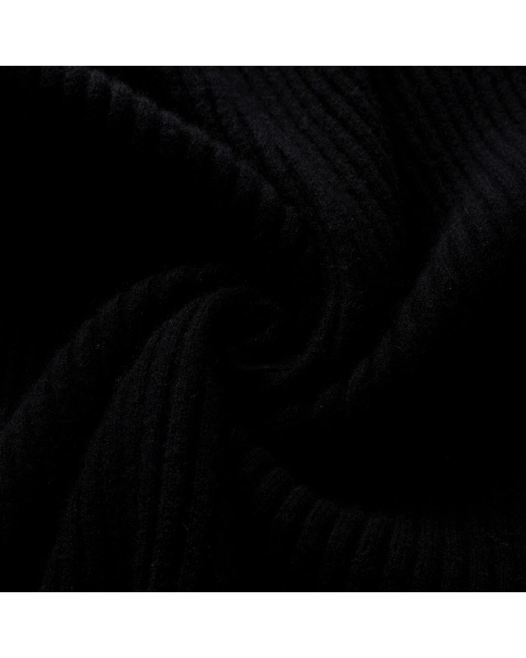 RUE AGTHONIS Black Noir Cashmere Scintillant Dress