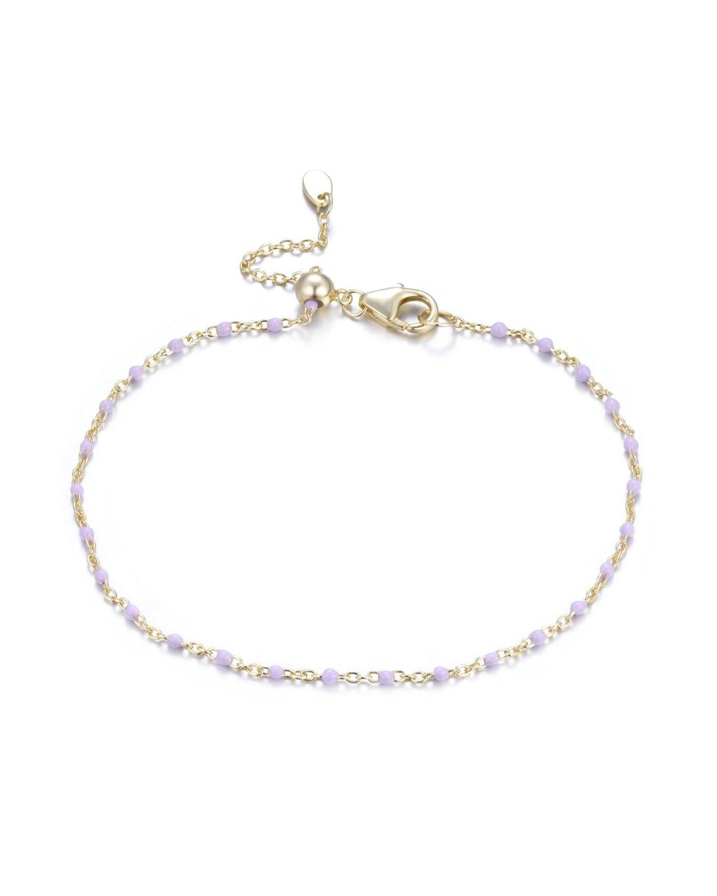 KAMARIA Metallic Enamel Beaded Chain Bracelet