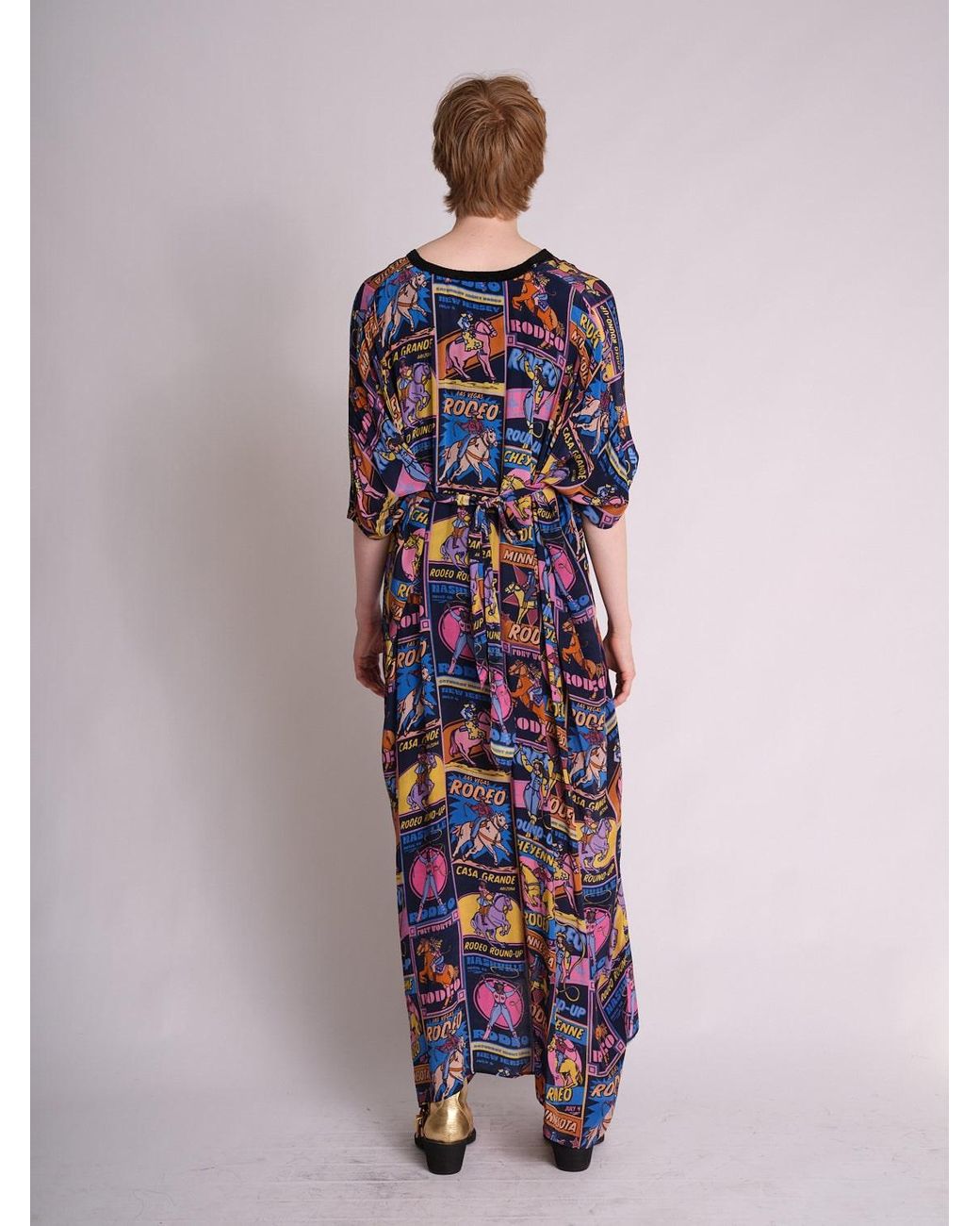 Any Old Iron Blue Rodeo Kaftan Dress