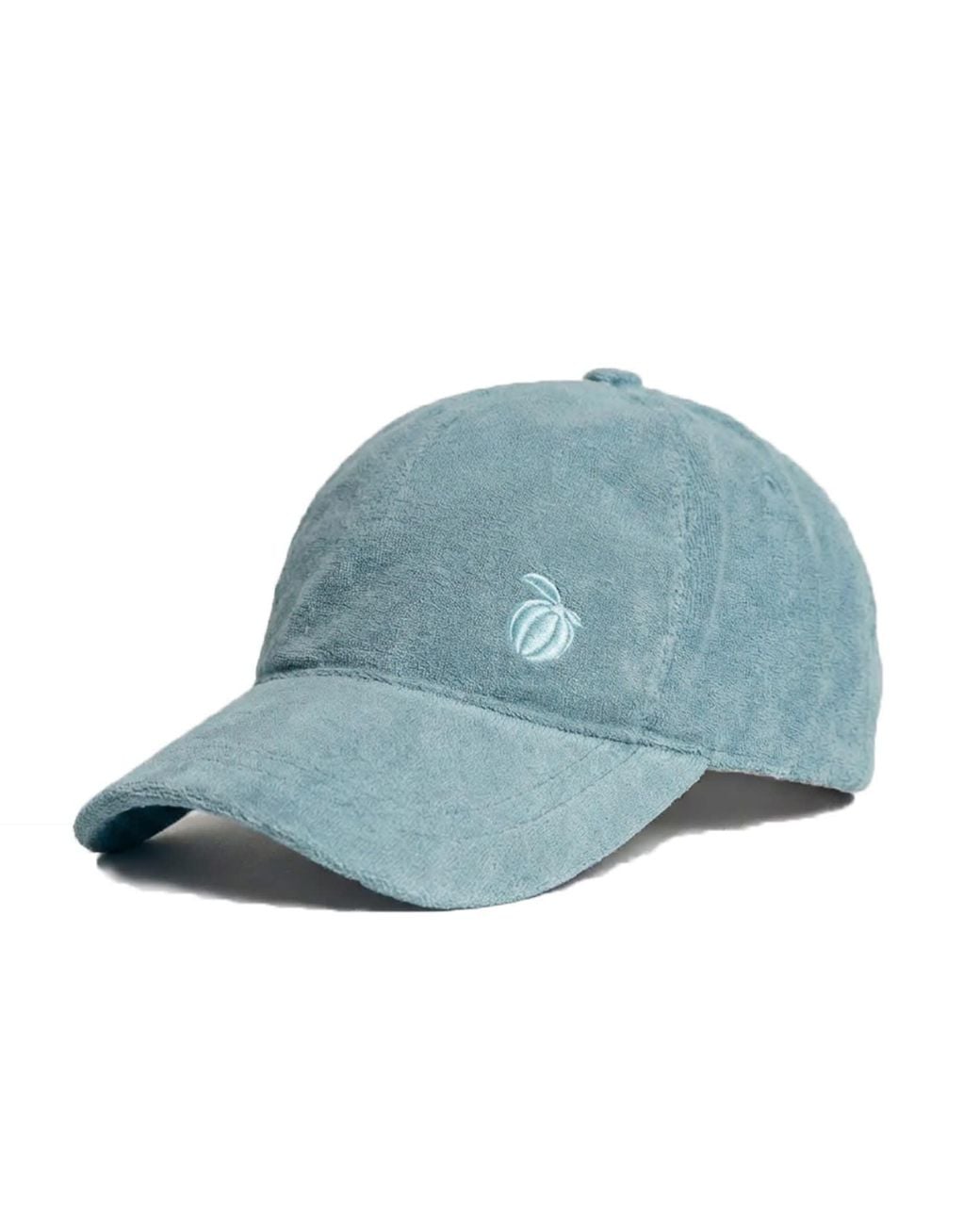 Maison Tangerine Blue Terry Cotton Baseball Cap Sea Moss for men