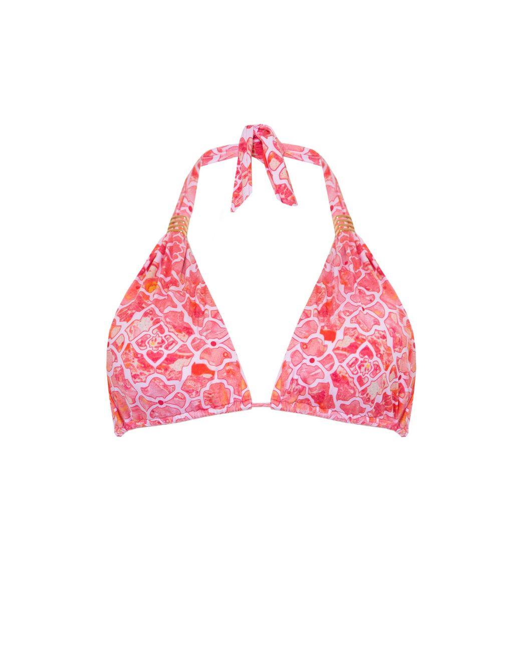Sophia Alexia Marble Mosaic Miami Bikini Top in Pink | Lyst