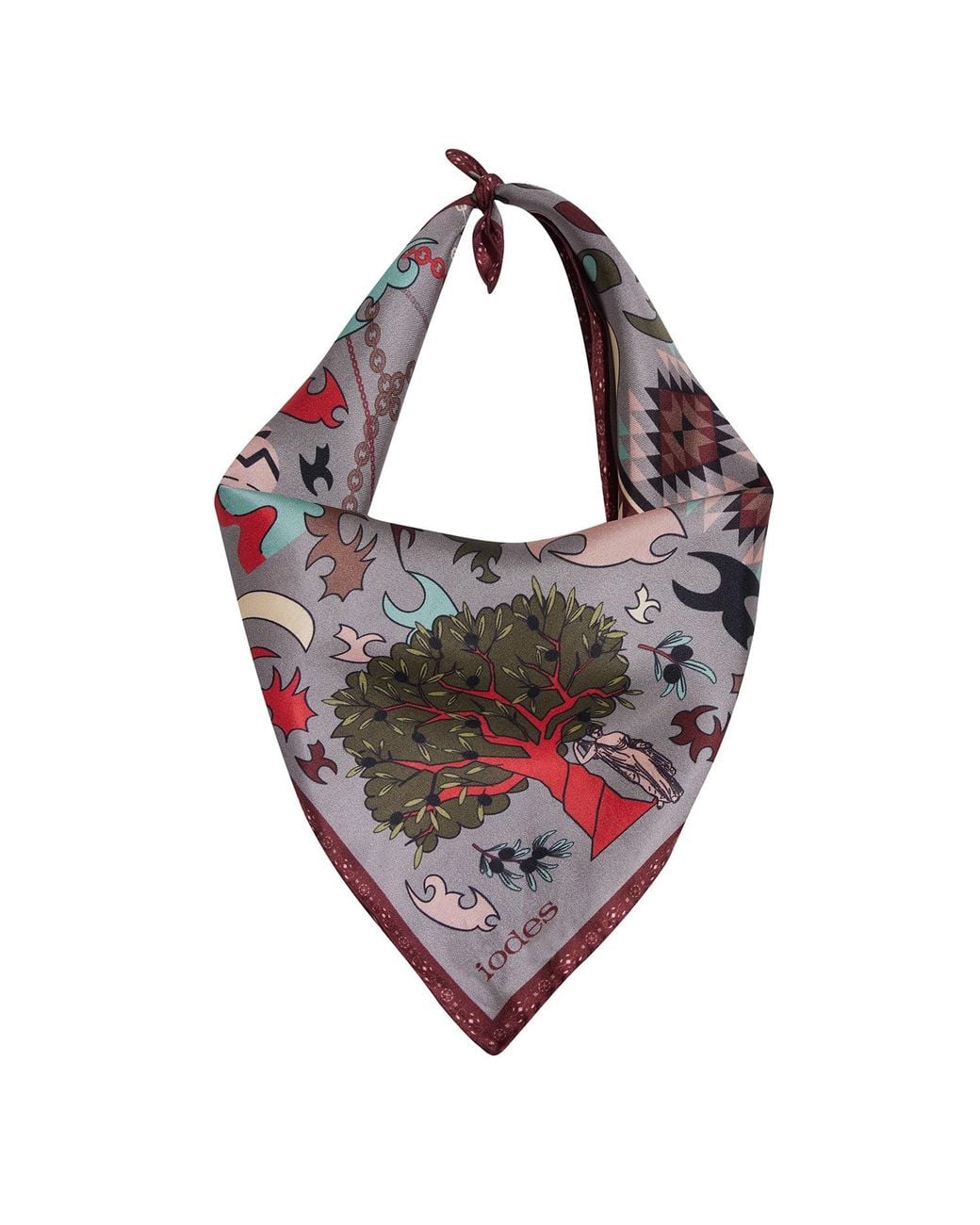 Iodes Pink Human Factor Shadow Foulard