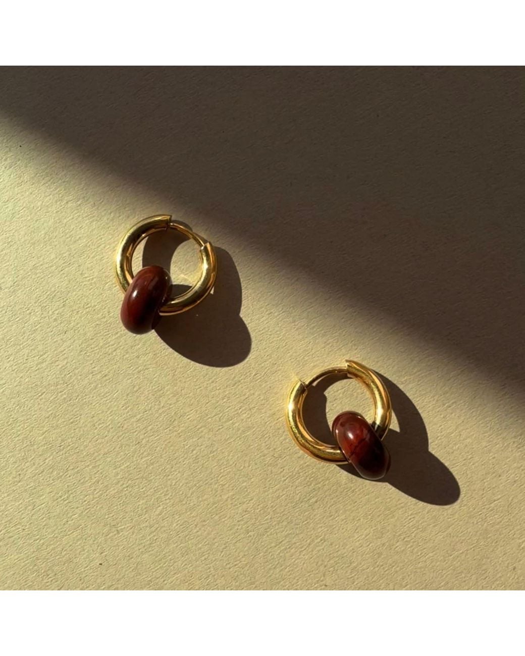 A Weathered Penny Multicolor Jasper Hoops