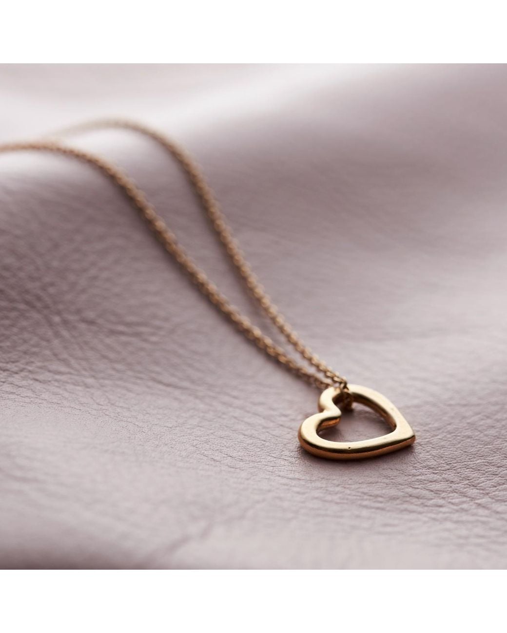 Posh Totty Designs Metallic Yellow Gold Plated 'love' Mini Heart Necklace