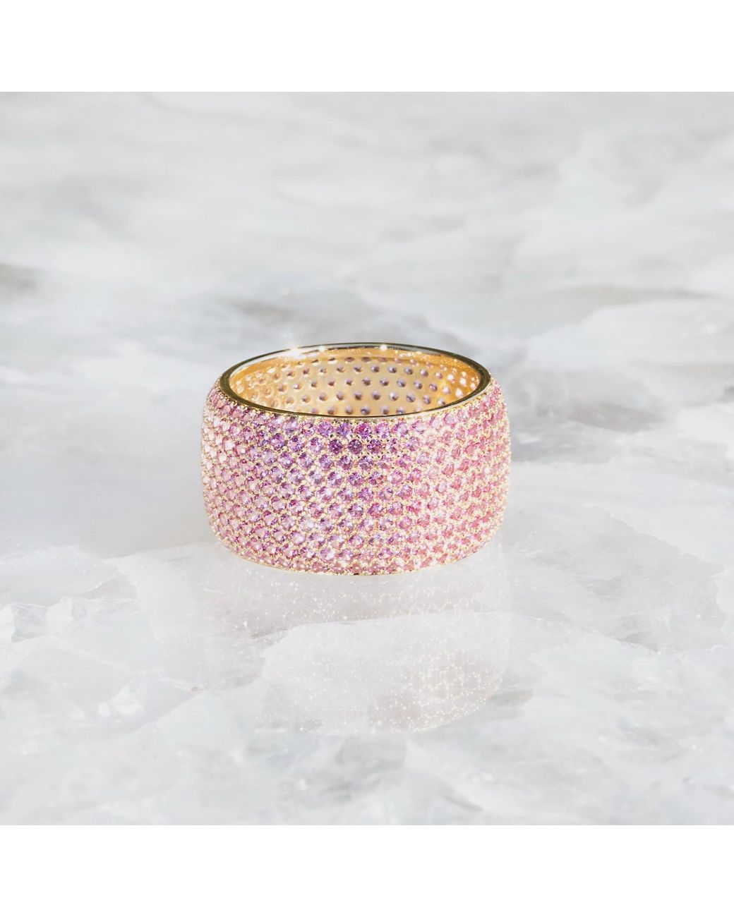 Native Gem Pink Billionaire Ring