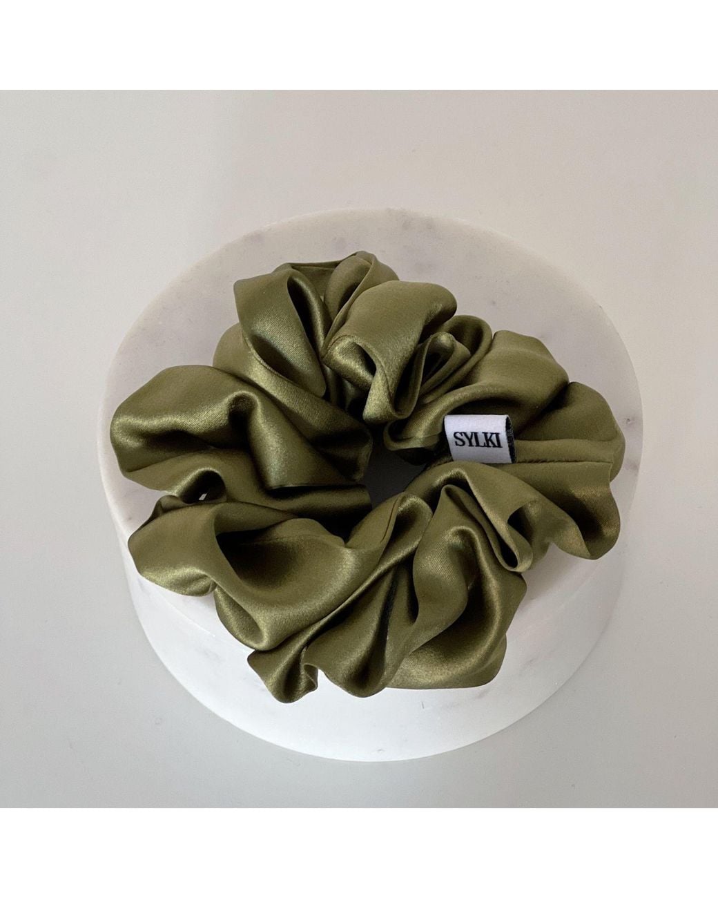 Sylk Green Silk Scrunchie Bundle