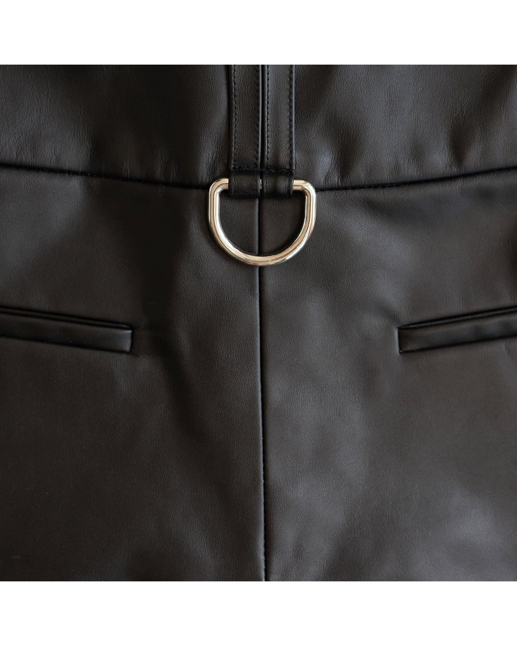 Salteye Studio Black Leather Casting Shorts