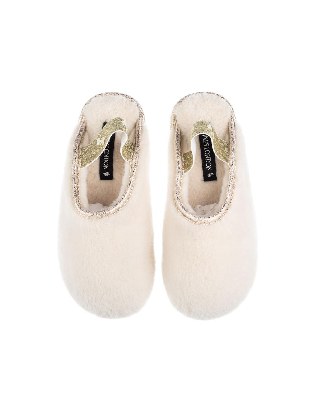 Laines London Natural Neutrals Flatform Cloud Slippers