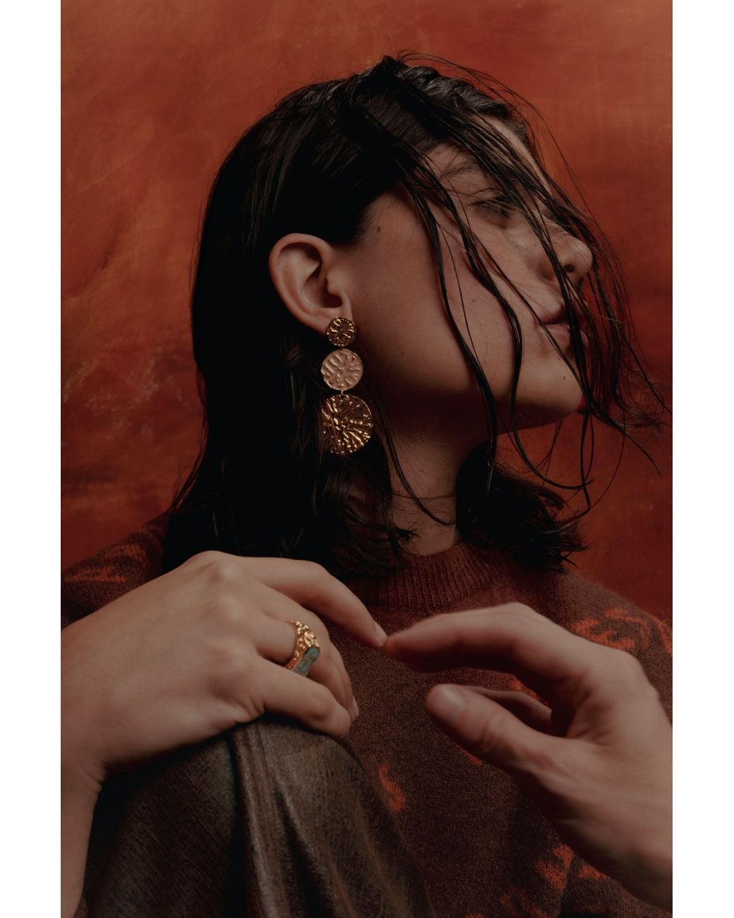 Lavani Jewels Metallic Geyser Earrings