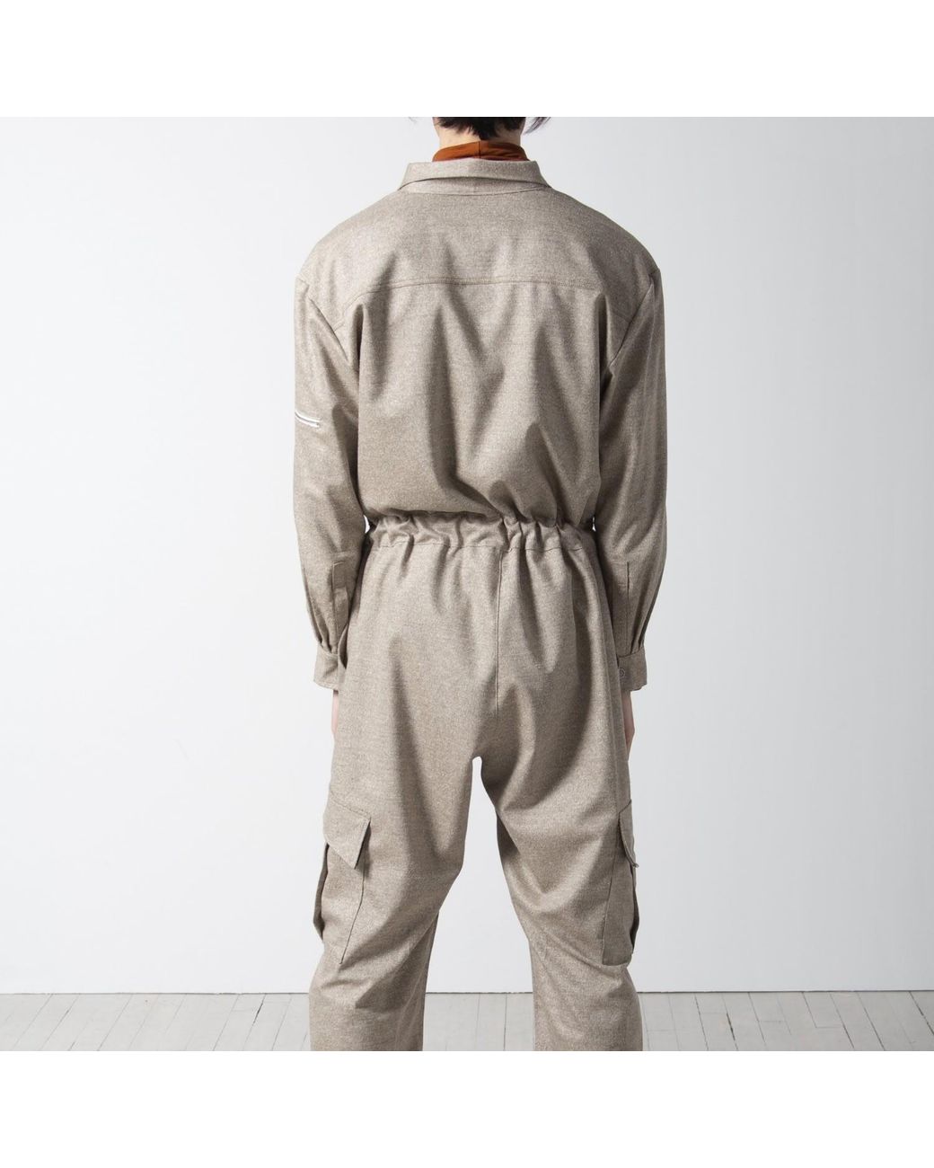carlton jones Gray Cargo Coverall for men