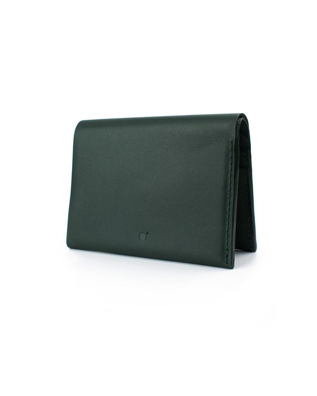 godi. Green Handmade Bifold Leather Wallet for men
