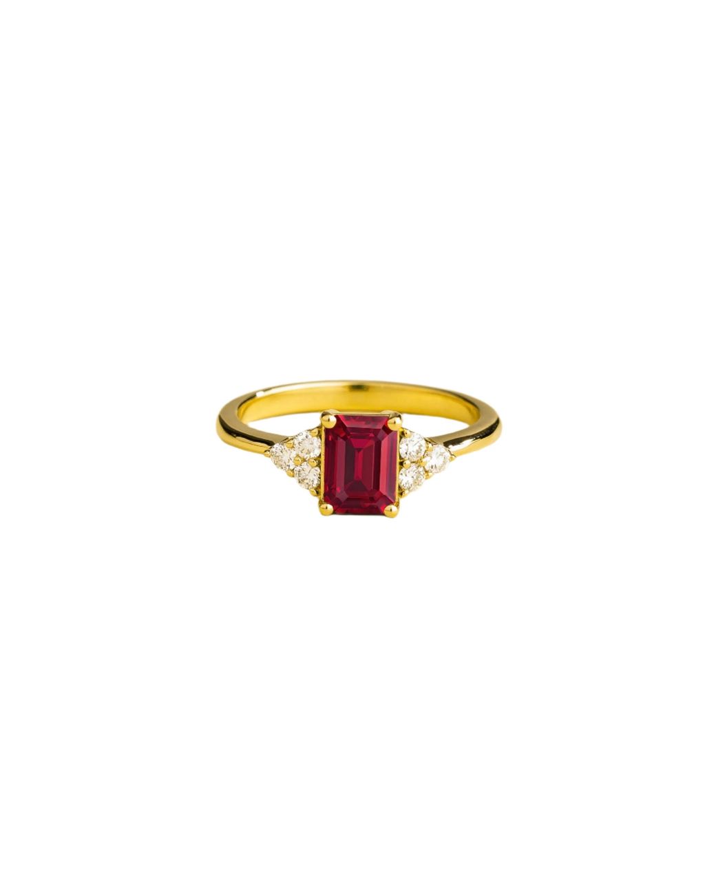 Juvetti Multicolor Chateau Ring Ruby & Diamonds