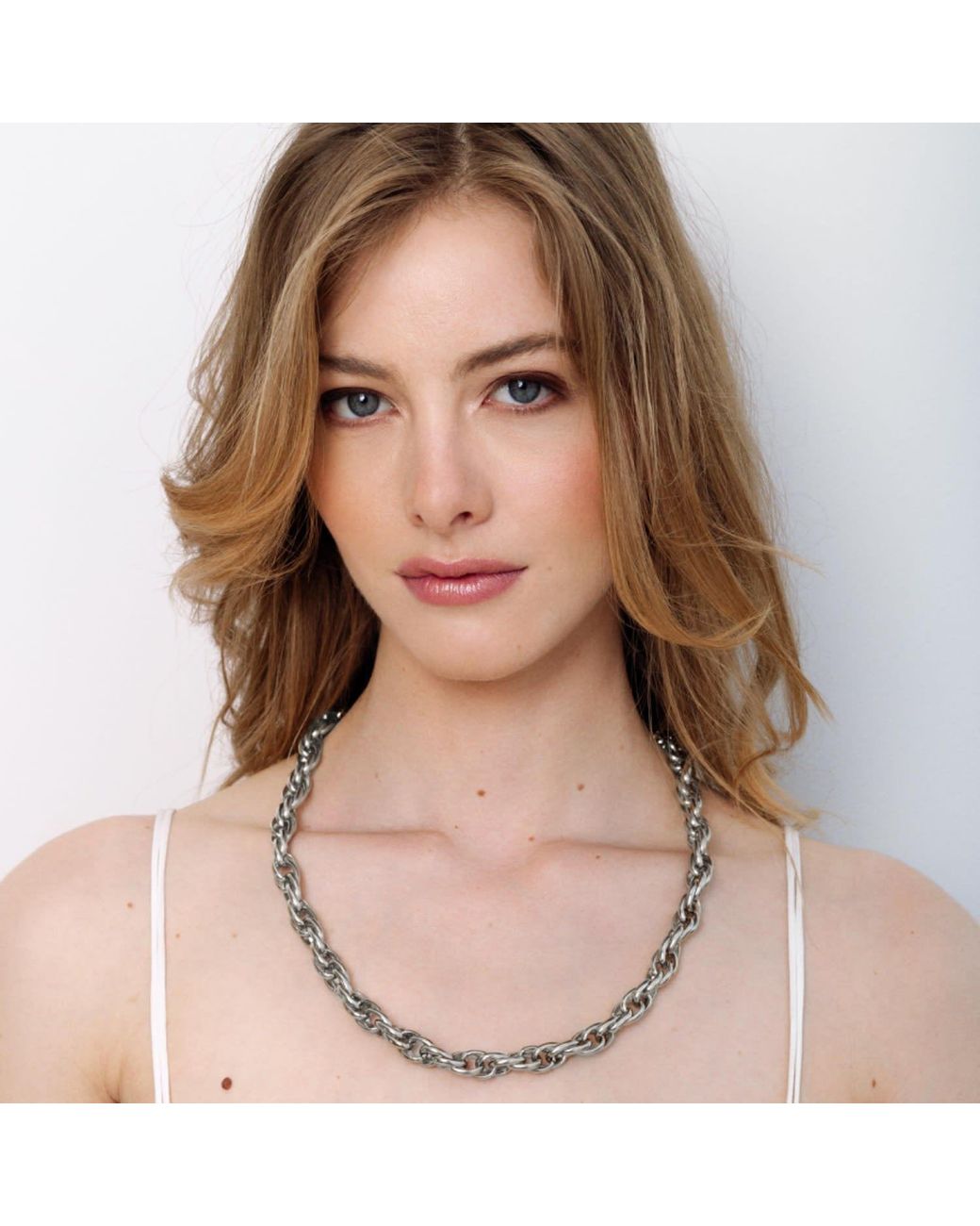 Caramel Vintage Jewellery Metallic Vintage Plated Loop De Loop Chain