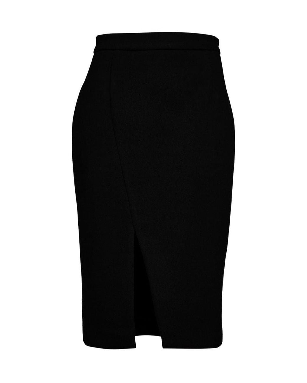 Conquista Black Mouflon Pencil Skirt