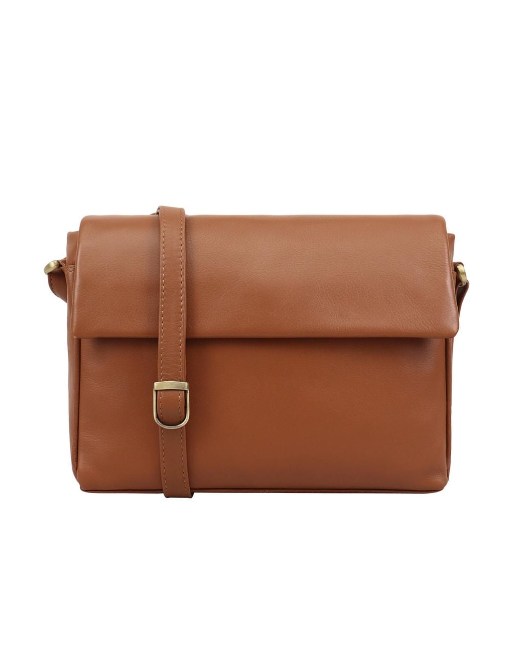 Lloyd Baker Brown Lavasa Leather Crossbody Bag