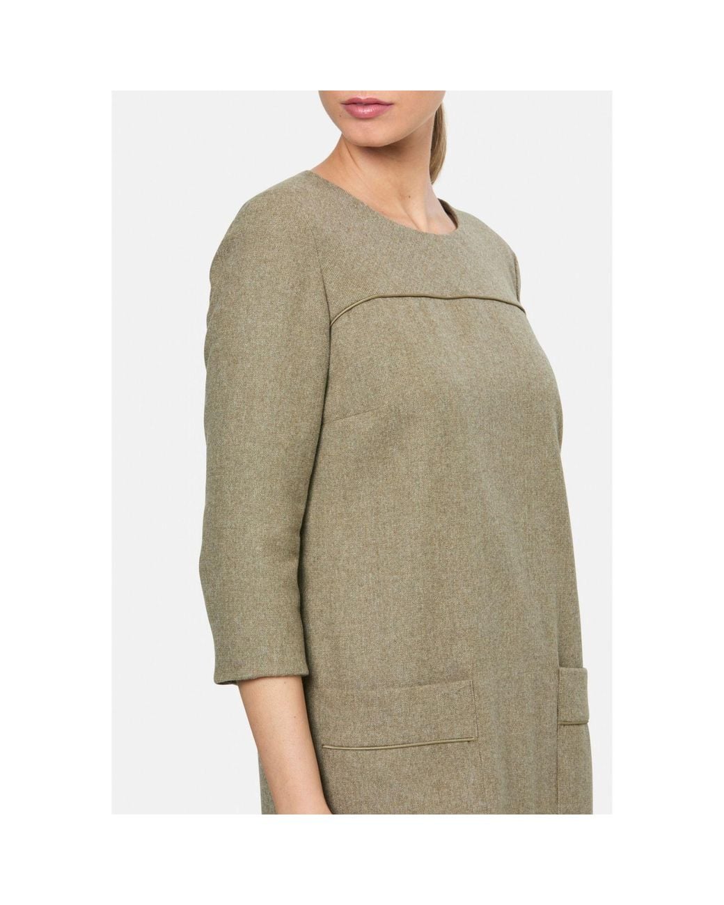Helen Mcalinden Green Cilla Soft Umber Dress