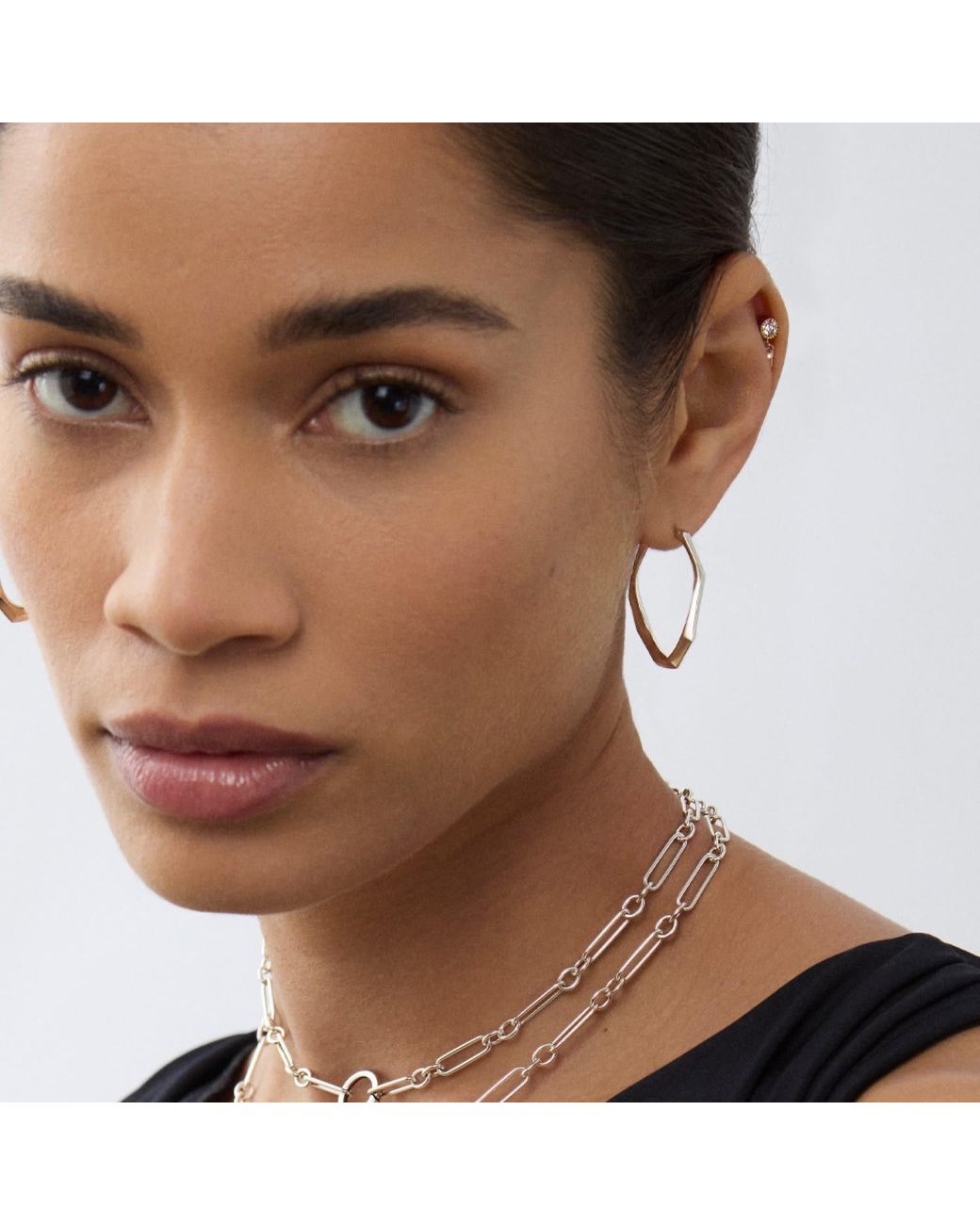 Dinny Hall Metallic Thalassa Medium Hoops