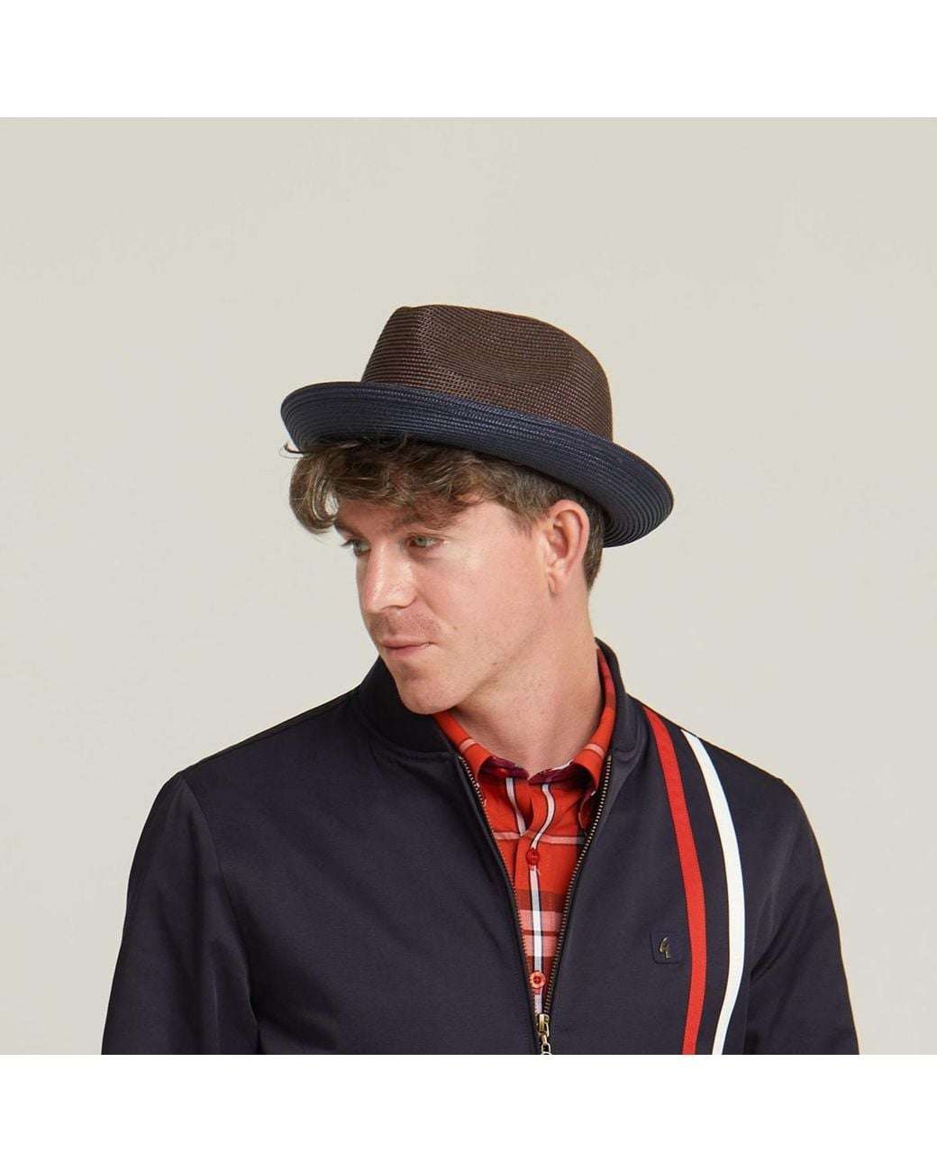 Dasmarca Hats Brown Dasmarca Florence Chocolate Summer Two Tone Crushable Hat for men