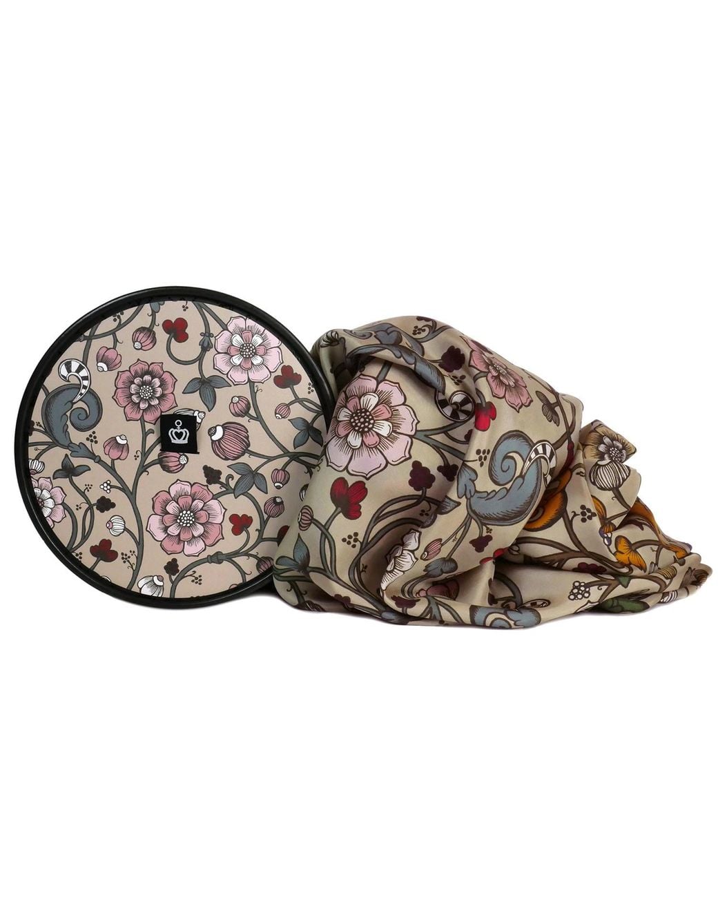 Kueen Metallic Silk Scarf