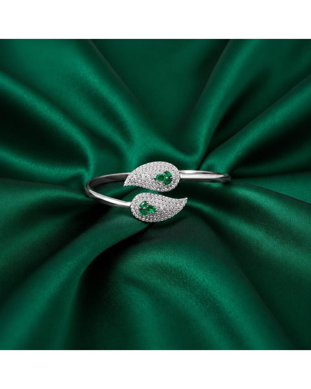 Najiba White Essence Cuff Bracelet