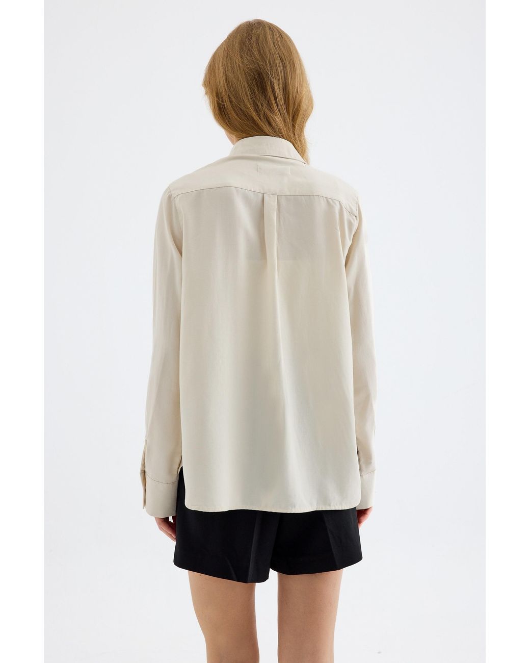 Monlicia Natural Neutrals Colette Basic Lyocell Shirt