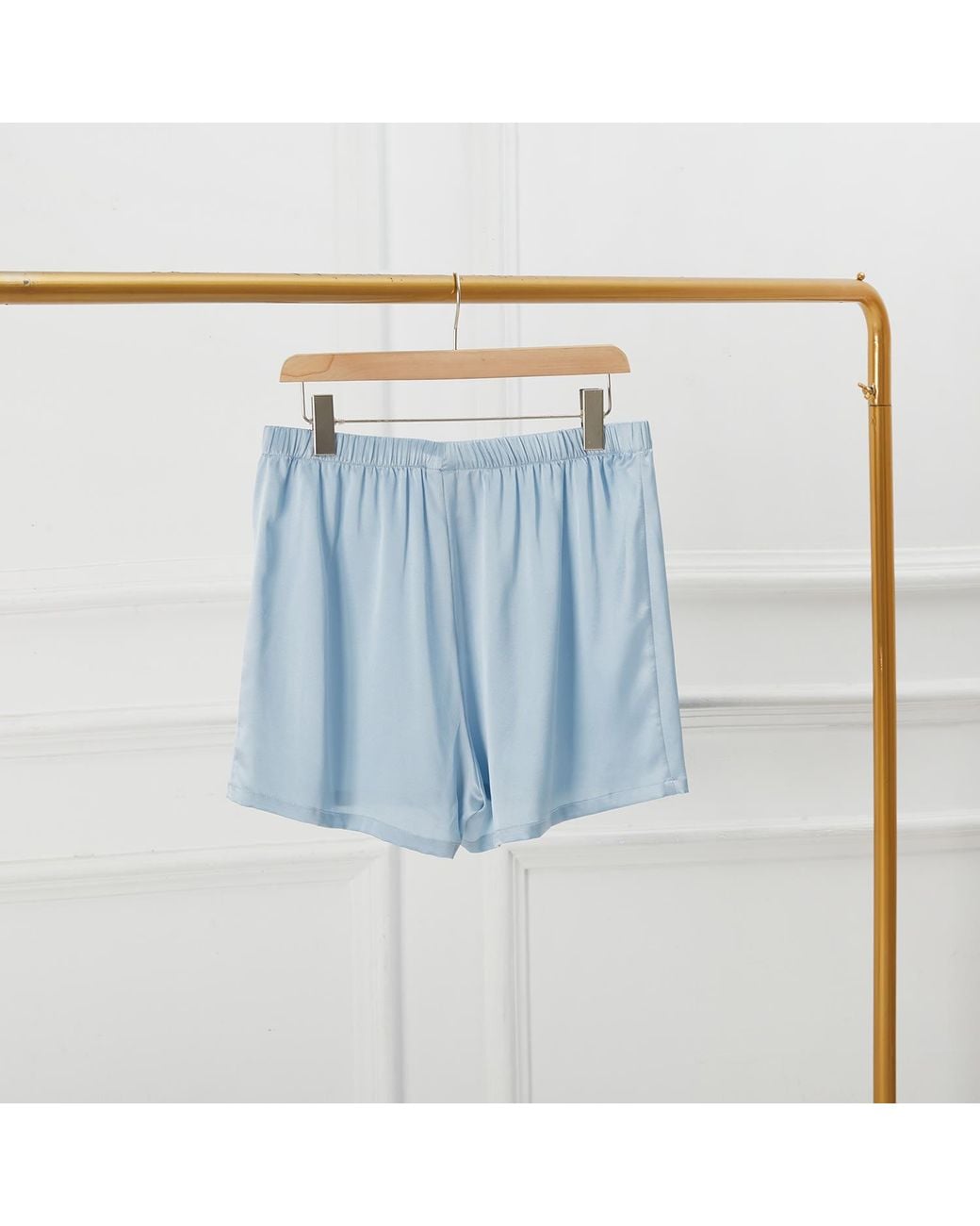 Soft Strokes Silk Blue Cornflower Pure Mulberry Silk Boxers for men