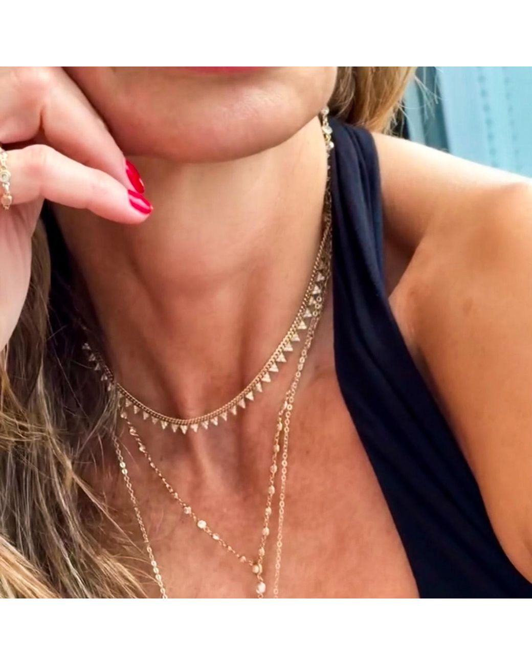 La Soula Jewelry Metallic Neutrals Dyani Necklace