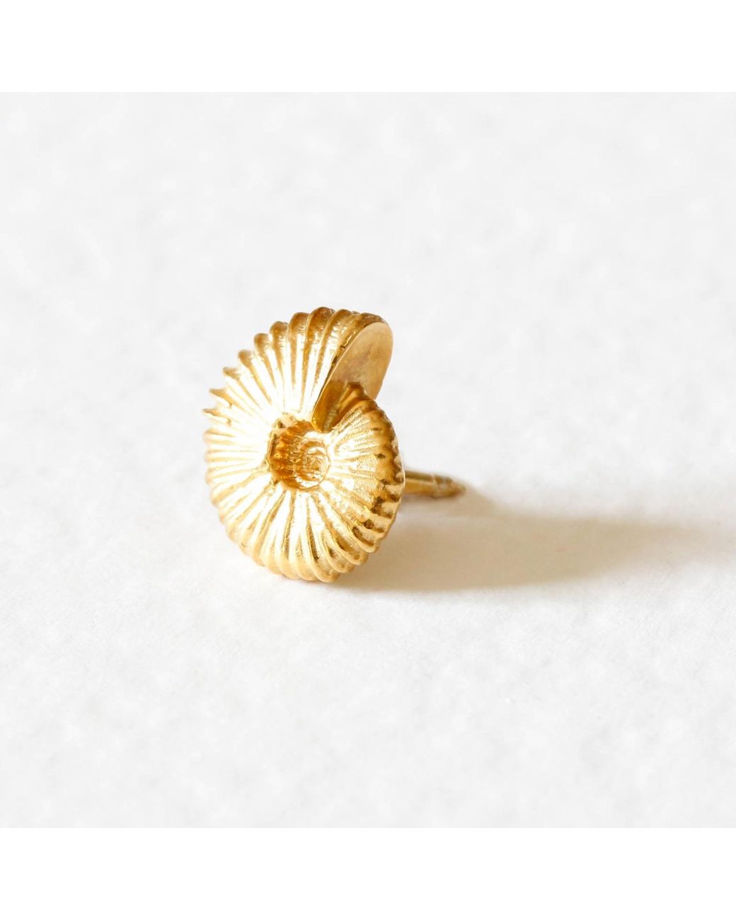 Lee Renee Metallic Ammonite Lapel Pin – for men