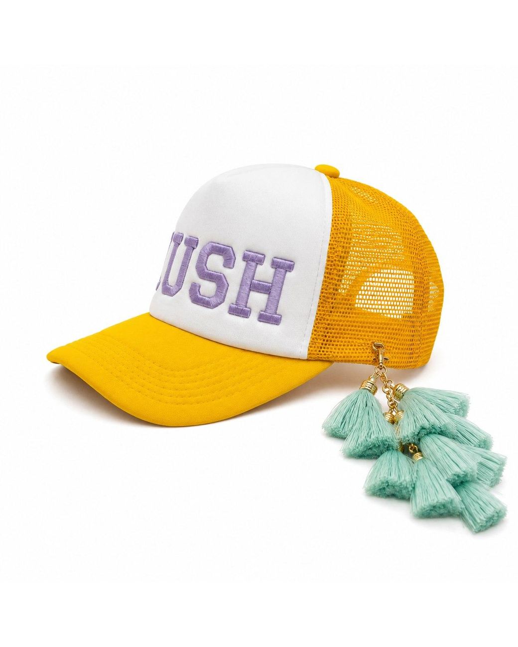 Julia Clancey Yellow Luxe Chacha Trucker Cap