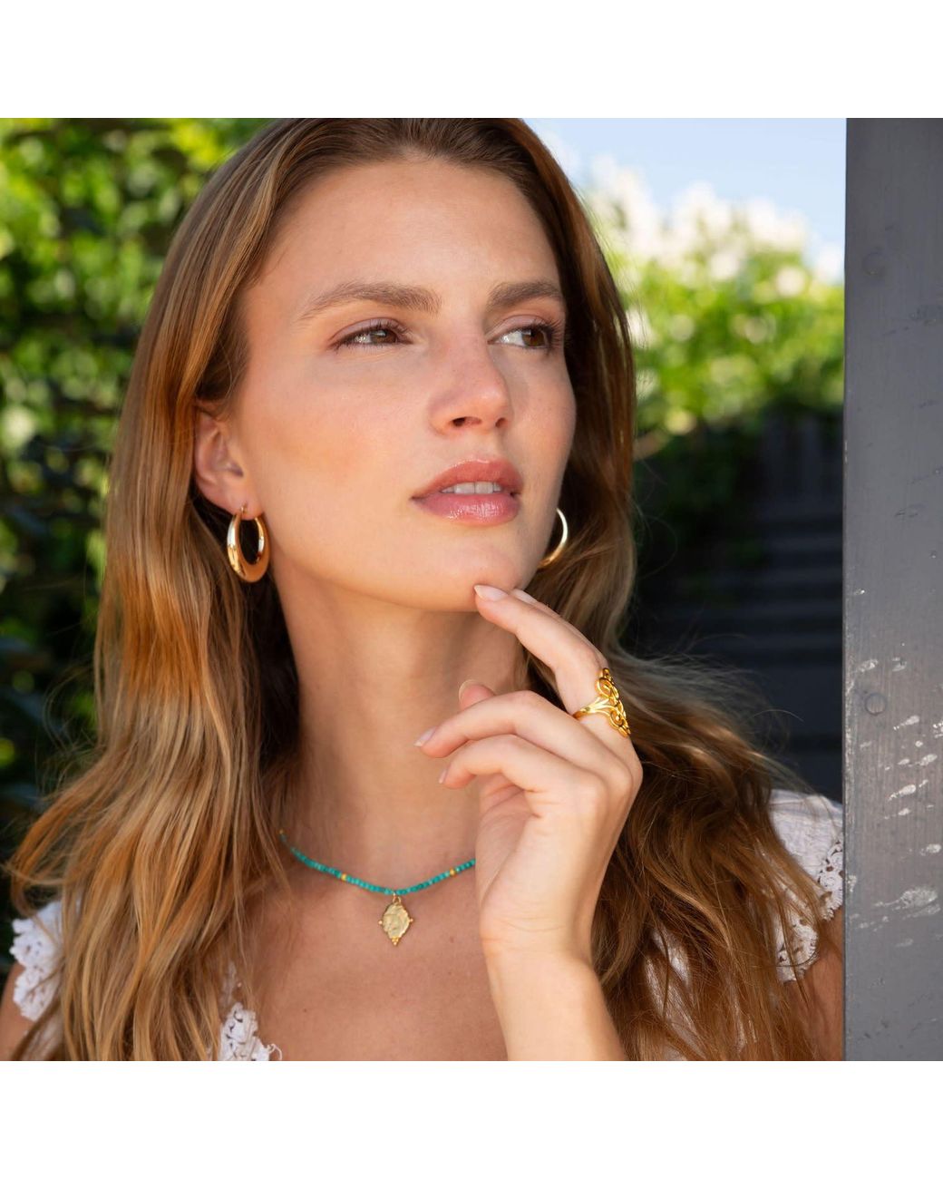 Seven Saints Metallic Scorpio Gemstone Choker Necklace, Citrine, Plated
