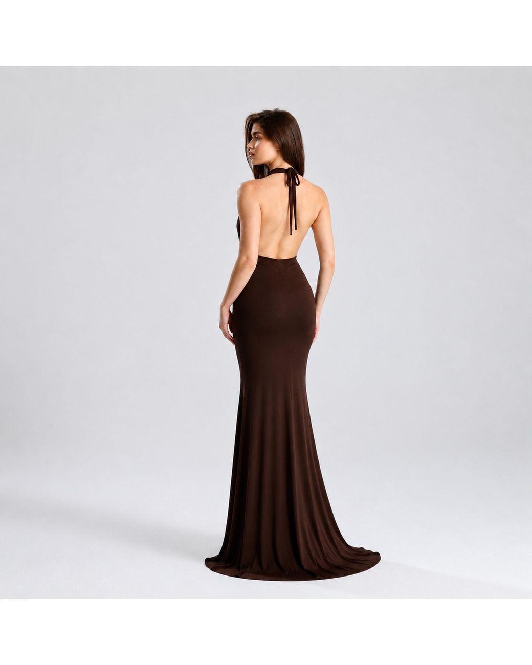 Maison De Gala Brown Selene Mocha Gown