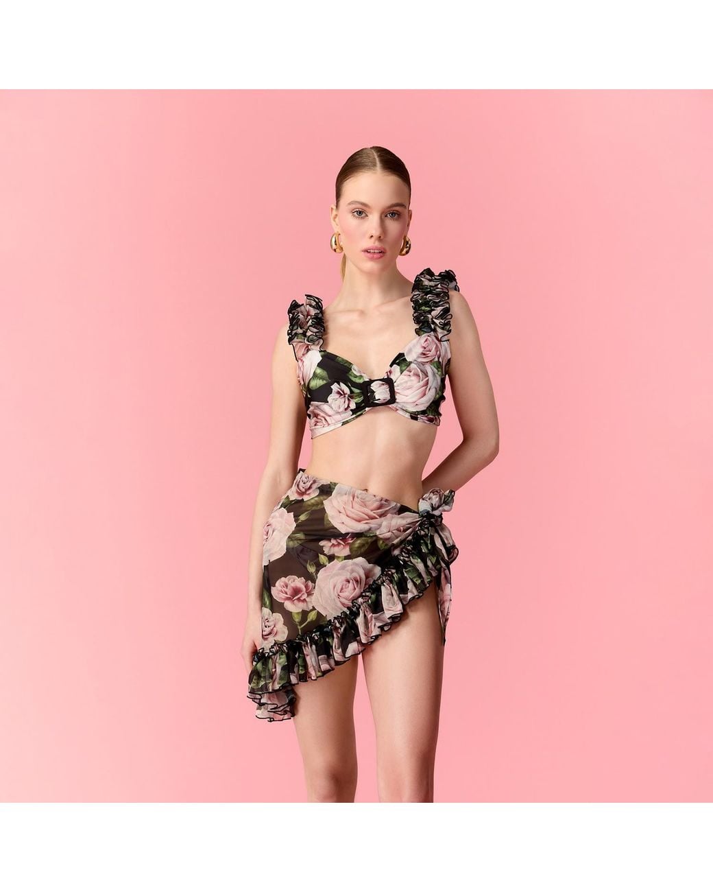 Nur Karaata Multicolor Lily Bloom Pareo