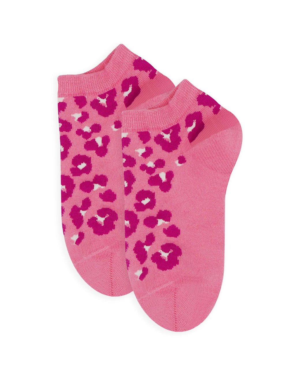 Peper Harow - Made in England Pink Leopard & Zigzag Trainer Socks Bundle