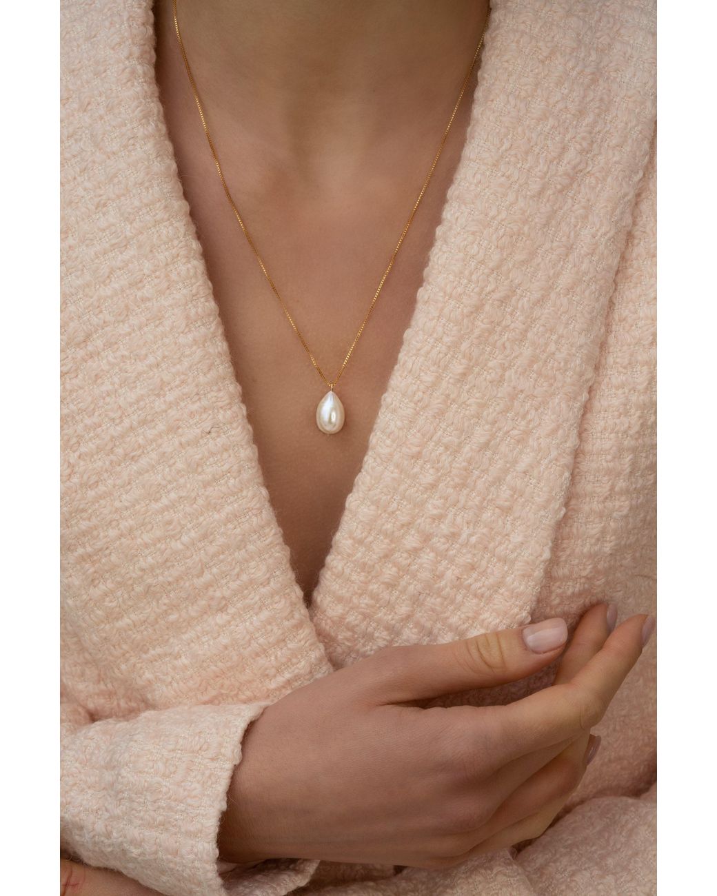 Katy Faye White Giulia Pearl Earrings