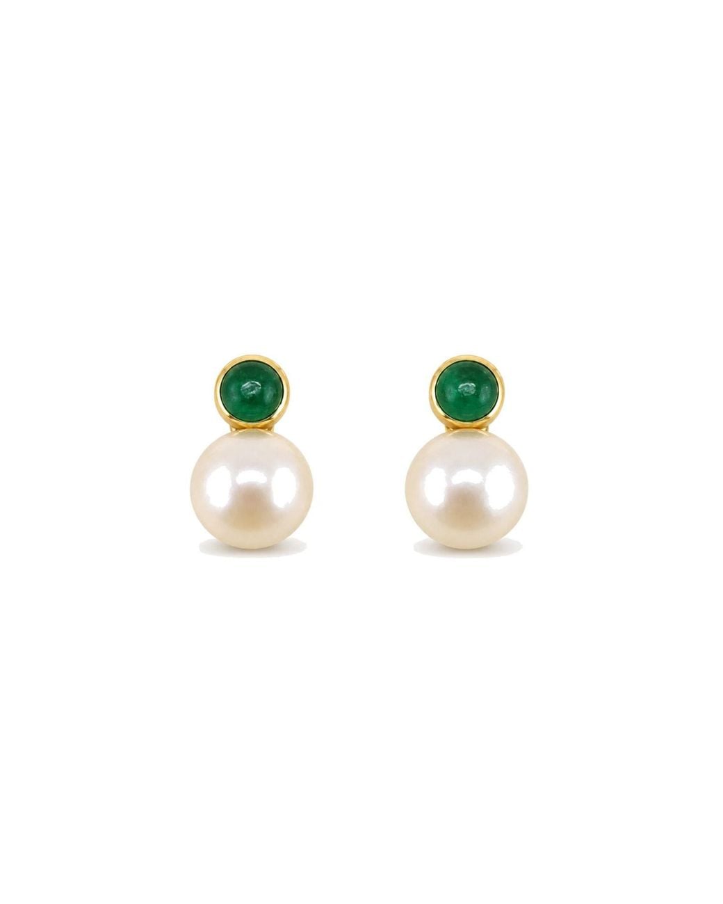 Lalinde Green Victoria Pearl Stud
