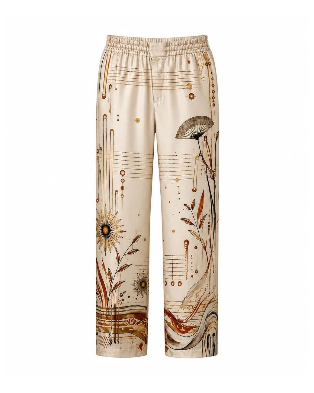 Hustle Natural Miami Baby Satin-Pants for men