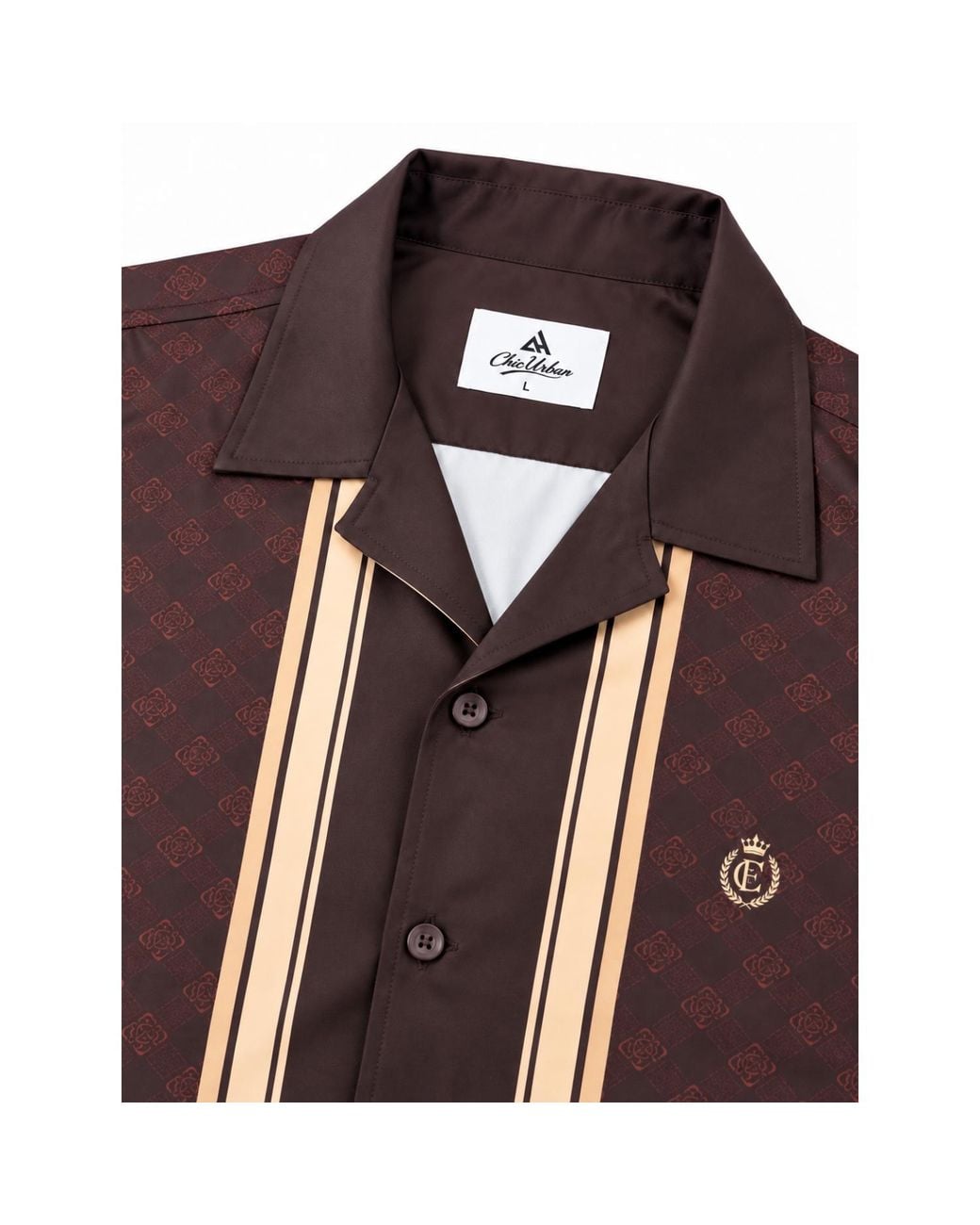 Chic Urban Brown Nocturne Shirt for men