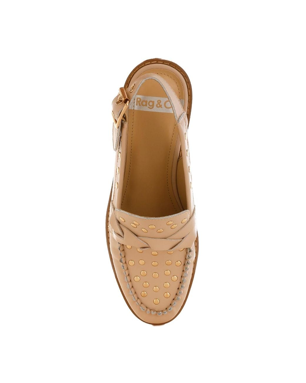 Rag & Co Natural Neutrals Remykin Braided Penny Strap Loafers